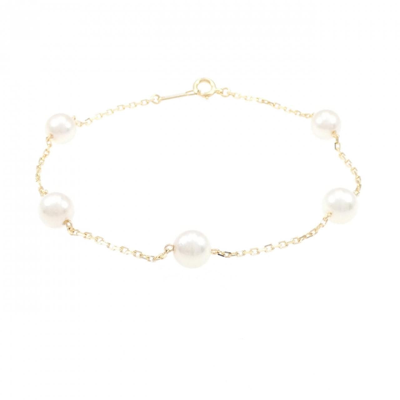 K18YG Akoya pearl bracelet