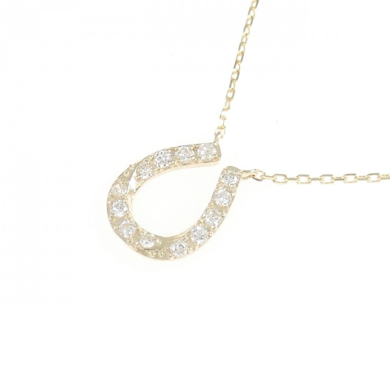 【リメイク】K10YG ダイヤモンド ネックレス 0.10CT
