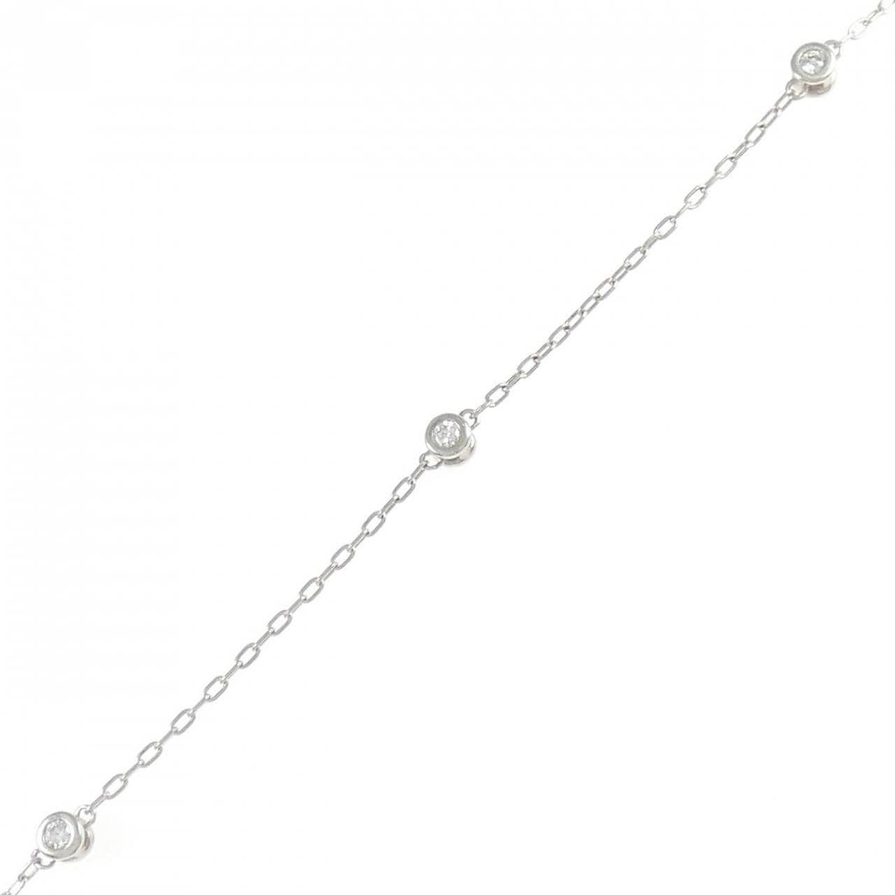 K18WG ダイヤモンド ブレスレット 0.20CT