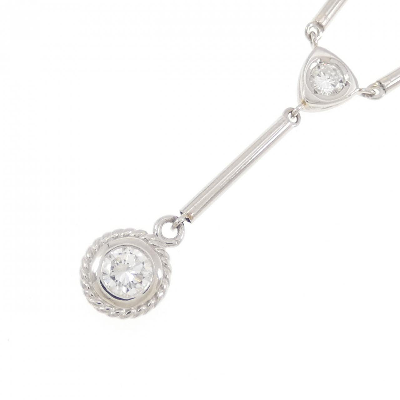 PT900/PT850 ダイヤモンド ネックレス 0.35CT