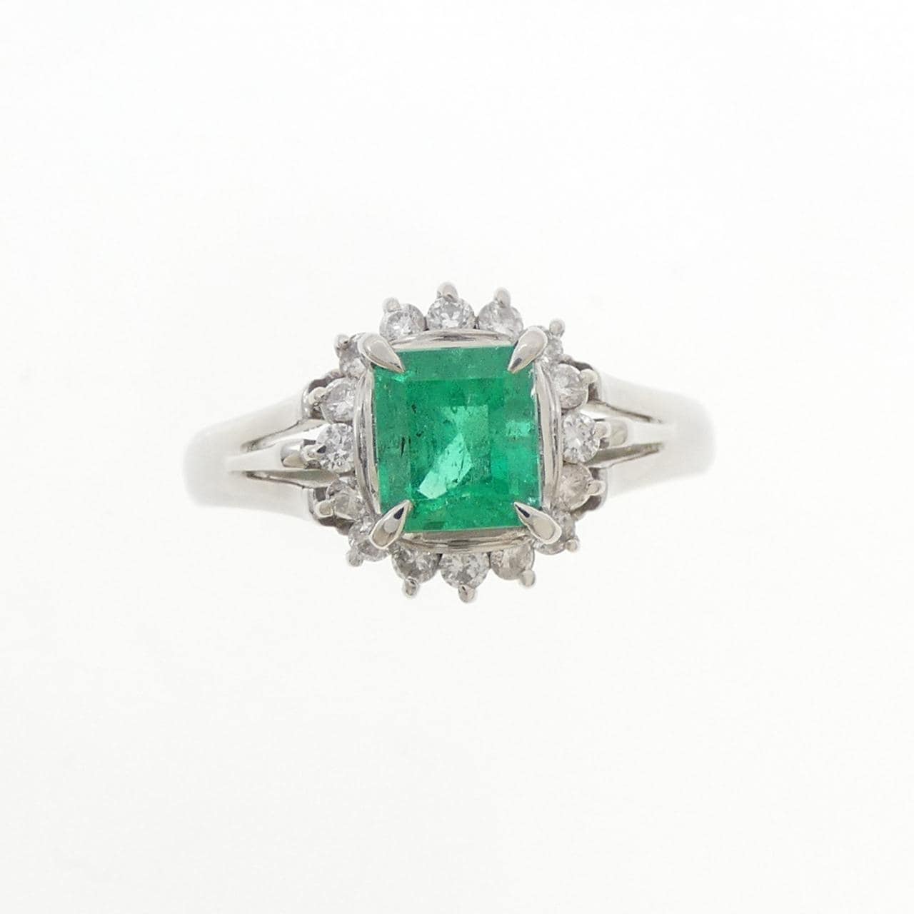 PT900 エメラルド リング 0.78CT