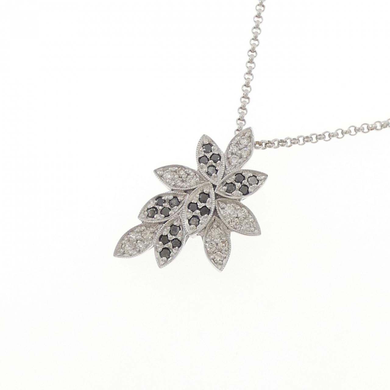 K18WG ダイヤモンド ネックレス 0.553CT