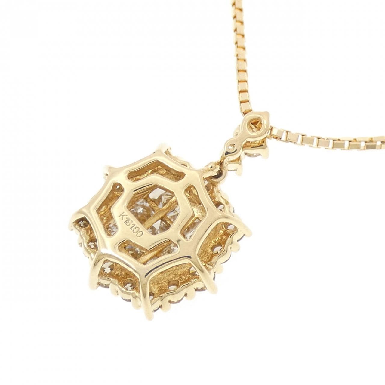 K18YG ダイヤモンド ネックレス 1.00CT