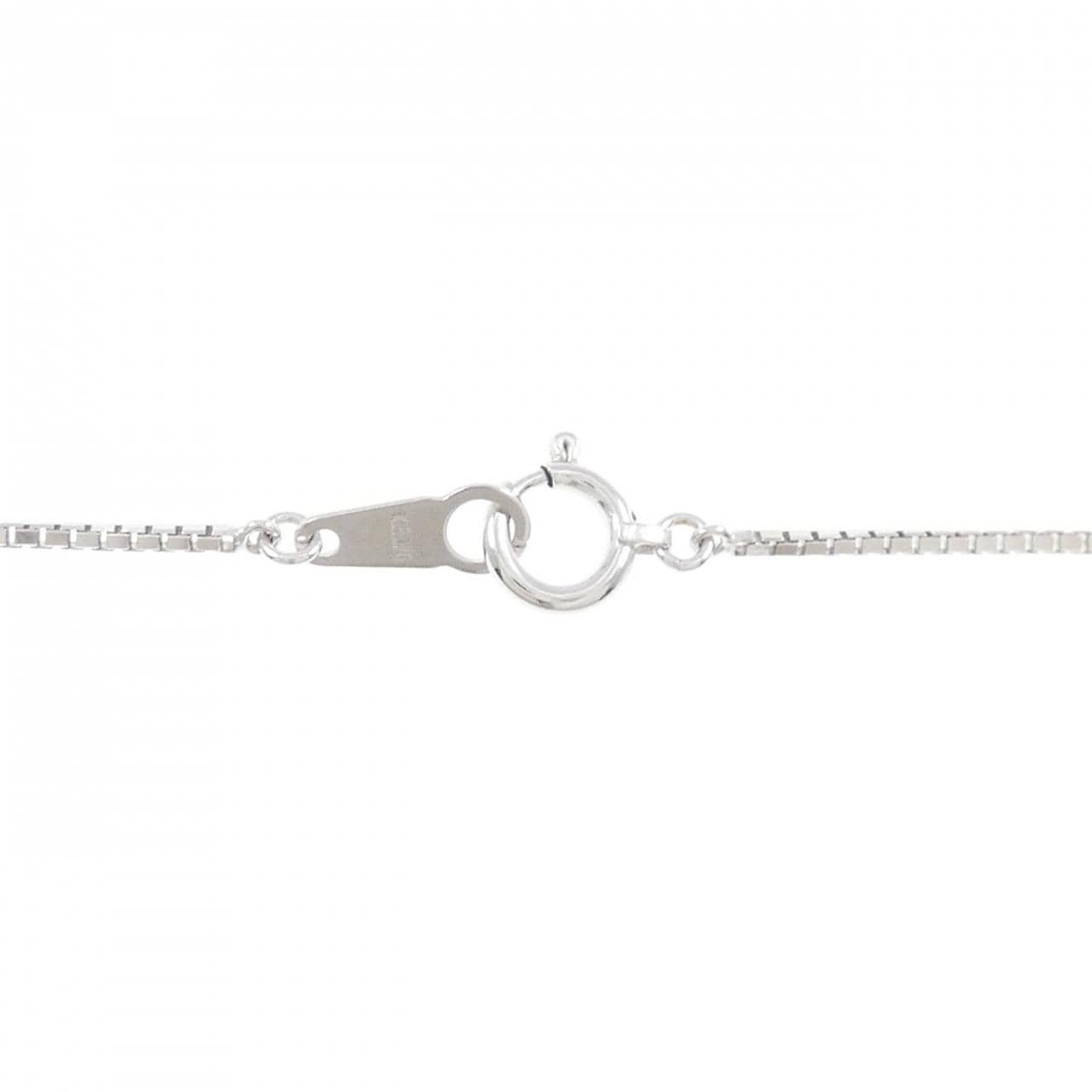 K18WG Sapphire Necklace 0.28CT