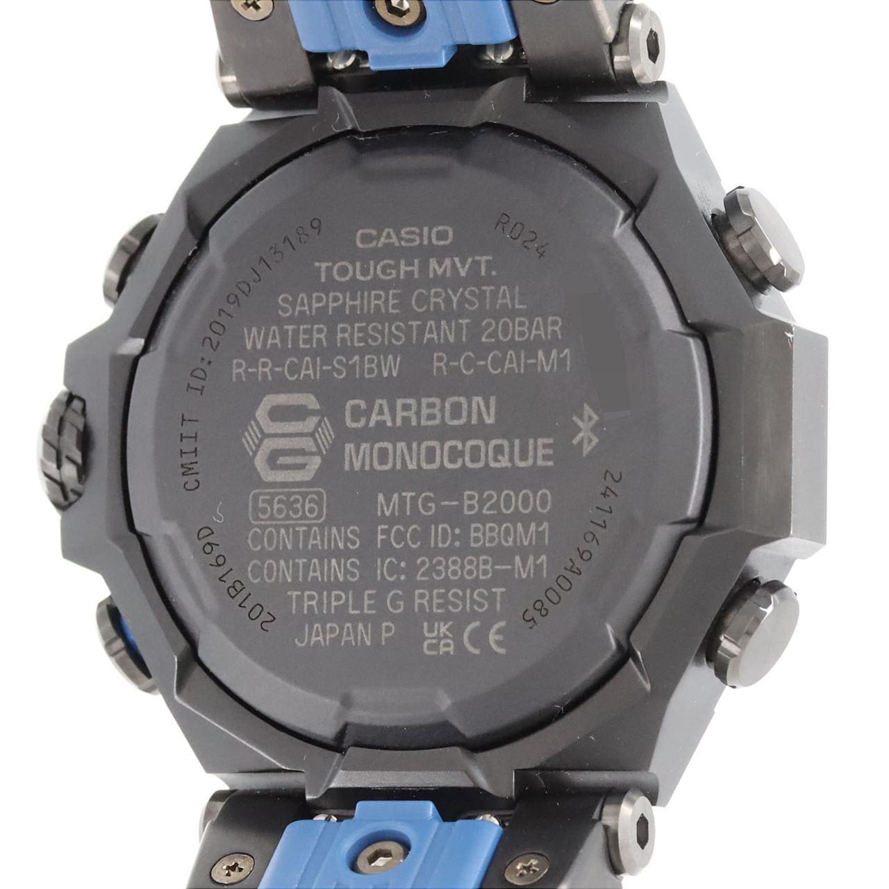 卡西歐 G-SHOCK･MT-G 電波鐘 MTG-B2000B-1A2JF SS 太陽能石英