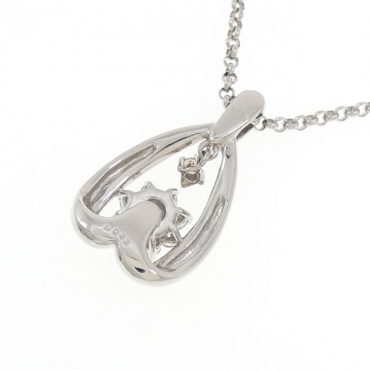 PT900/PT850 ダイヤモンド ネックレス 0.33CT