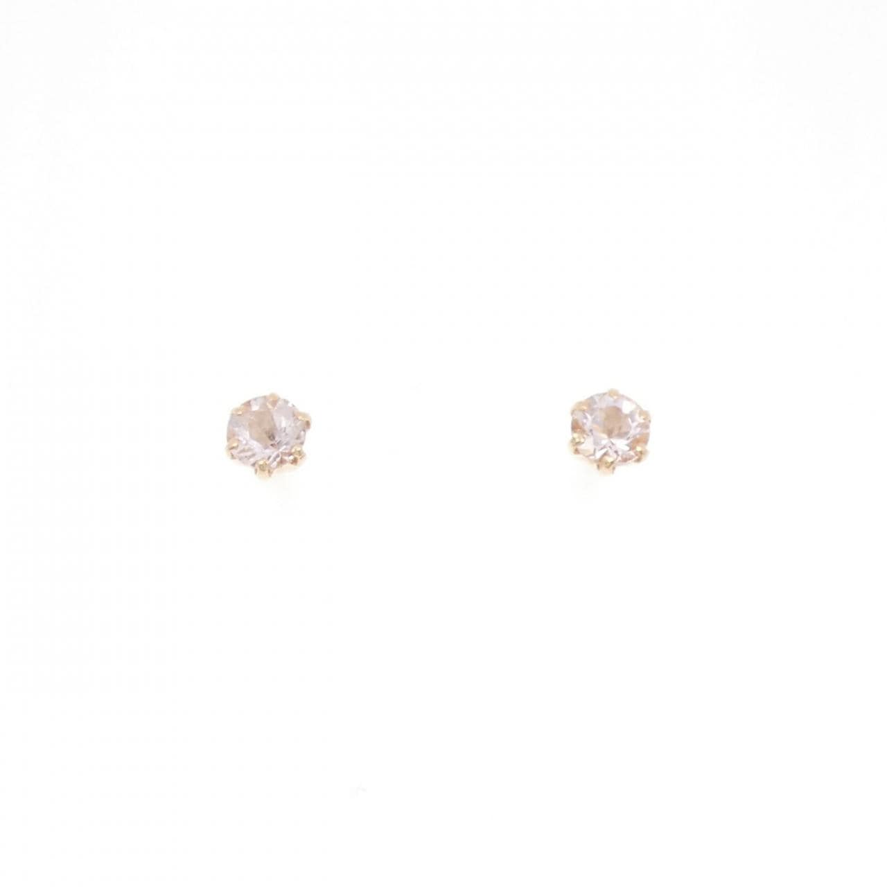 K18PG ベリル ピアス 0.32CT