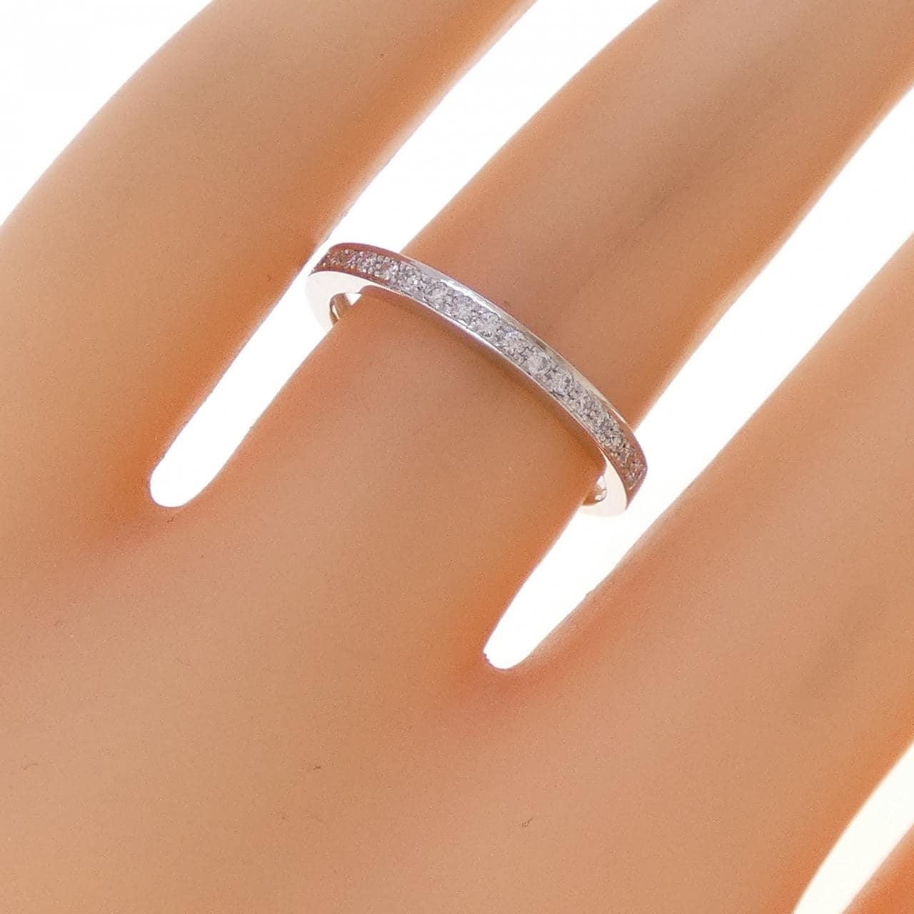 K18WG ダイヤモンド リング 0.11CT