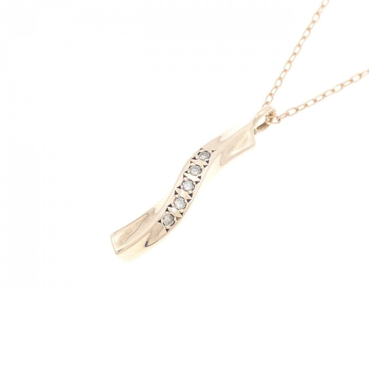 K10PG ダイヤモンド ネックレス 0.05CT