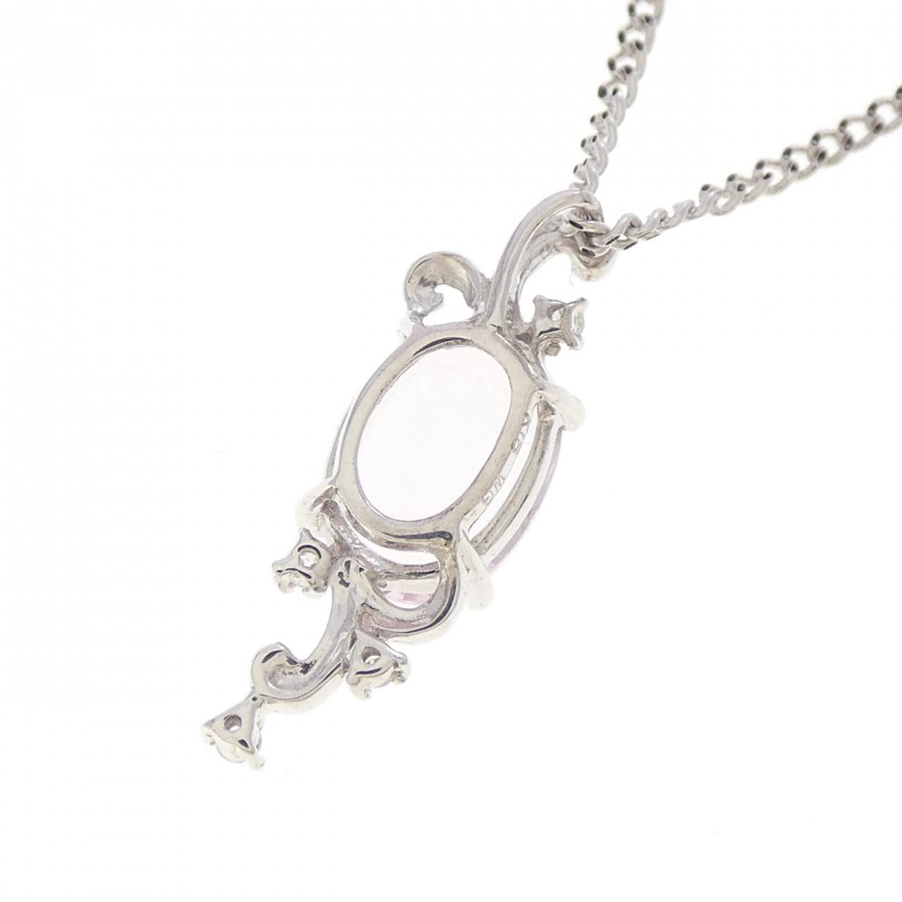 K18WG モルガナイト ネックレス 0.70CT