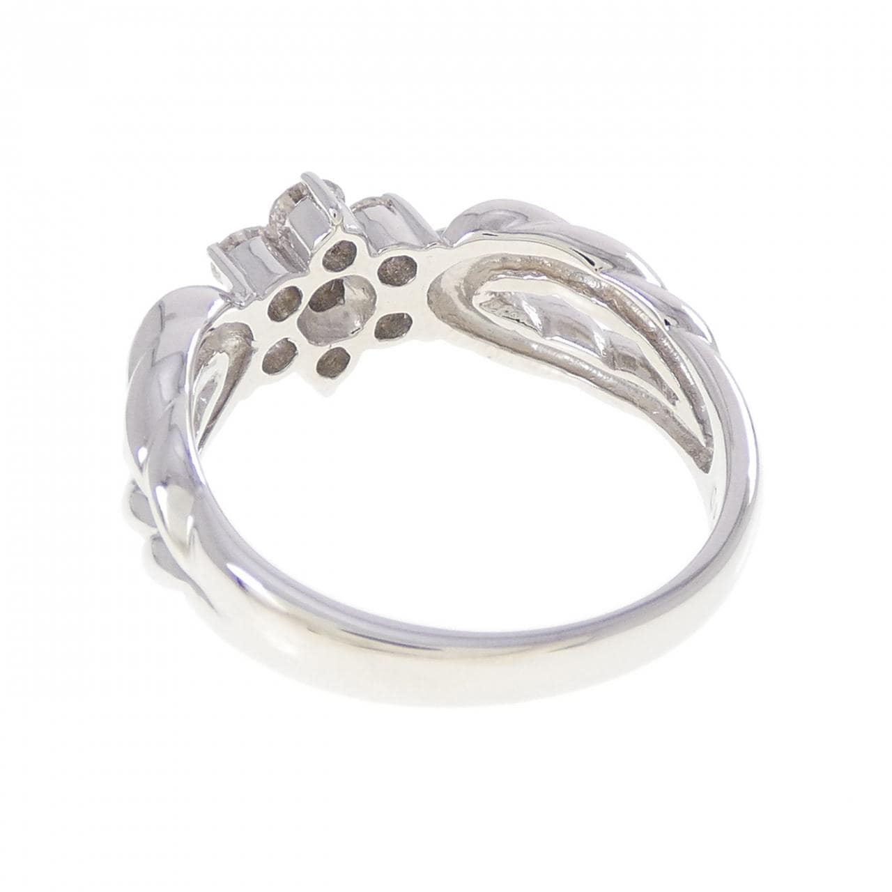 PT900 フラワー ダイヤモンド リング 0.50CT