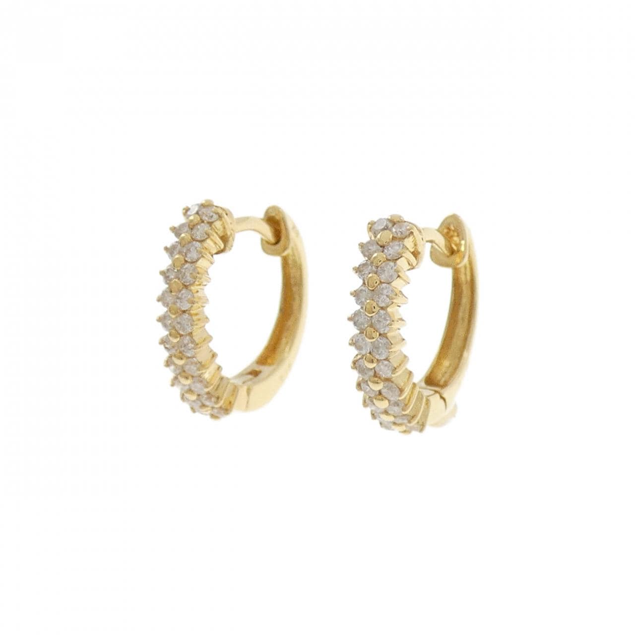 K18YG ダイヤモンド ピアス 0.30CT