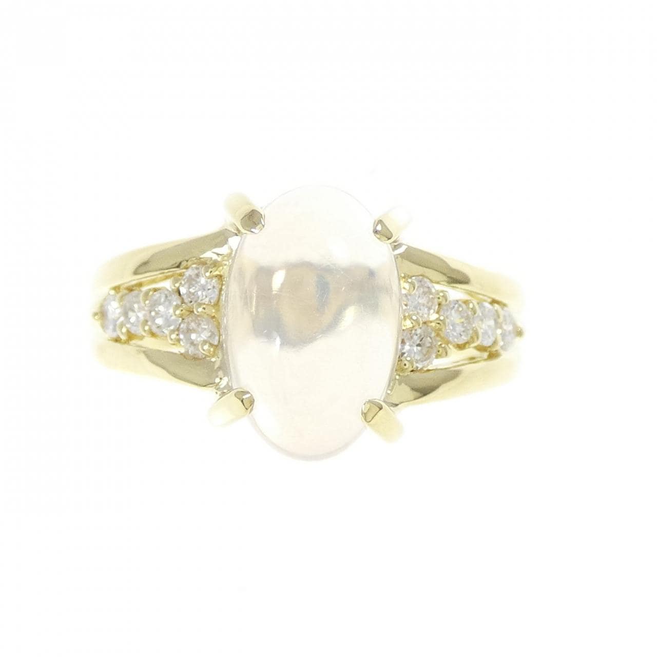 K18YG オパール リング 2.91CT