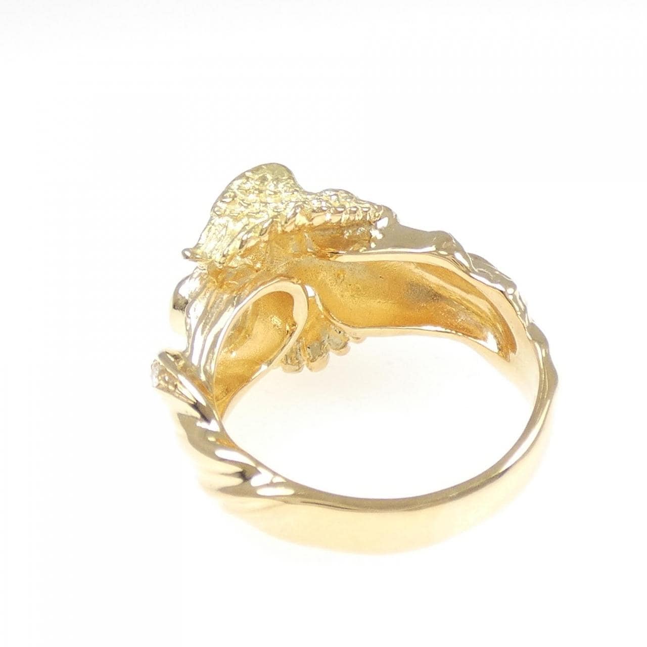 K18YG ダイヤモンド リング 0.12CT