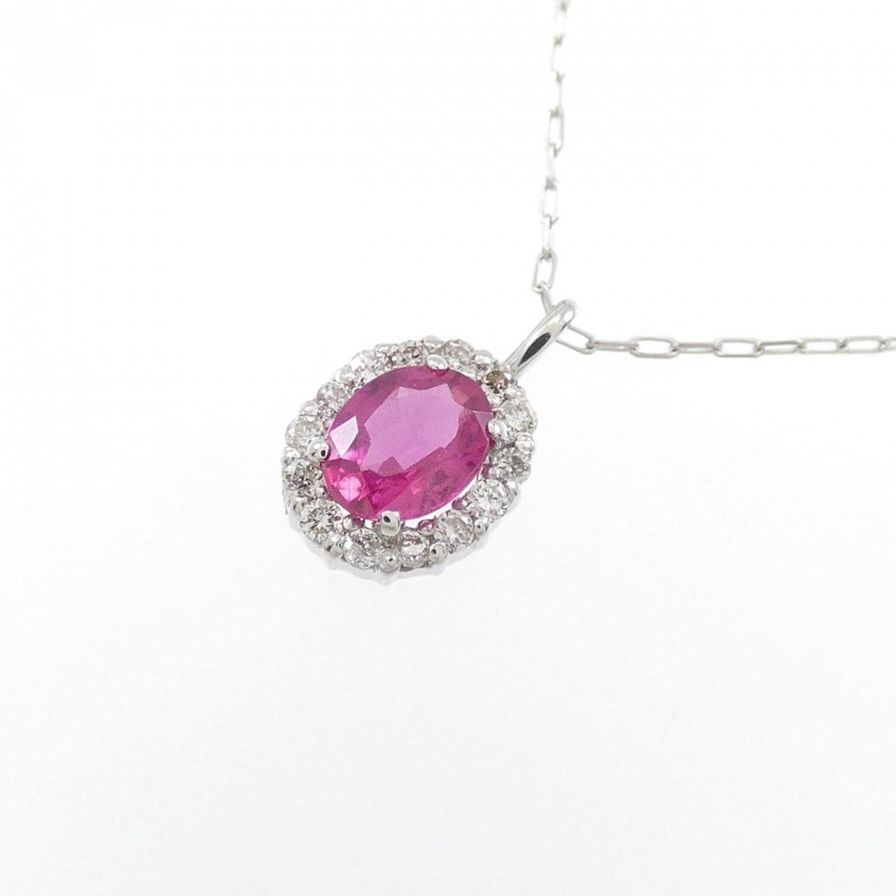 [BRAND NEW] PT Ruby Necklace 0.20CT