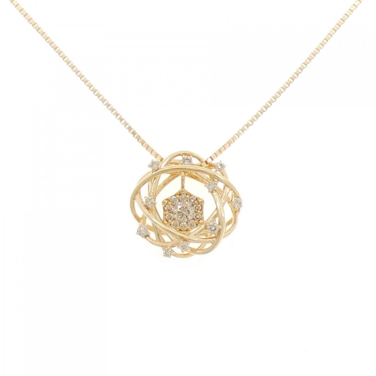 K18YG ダイヤモンド ネックレス 0.31CT