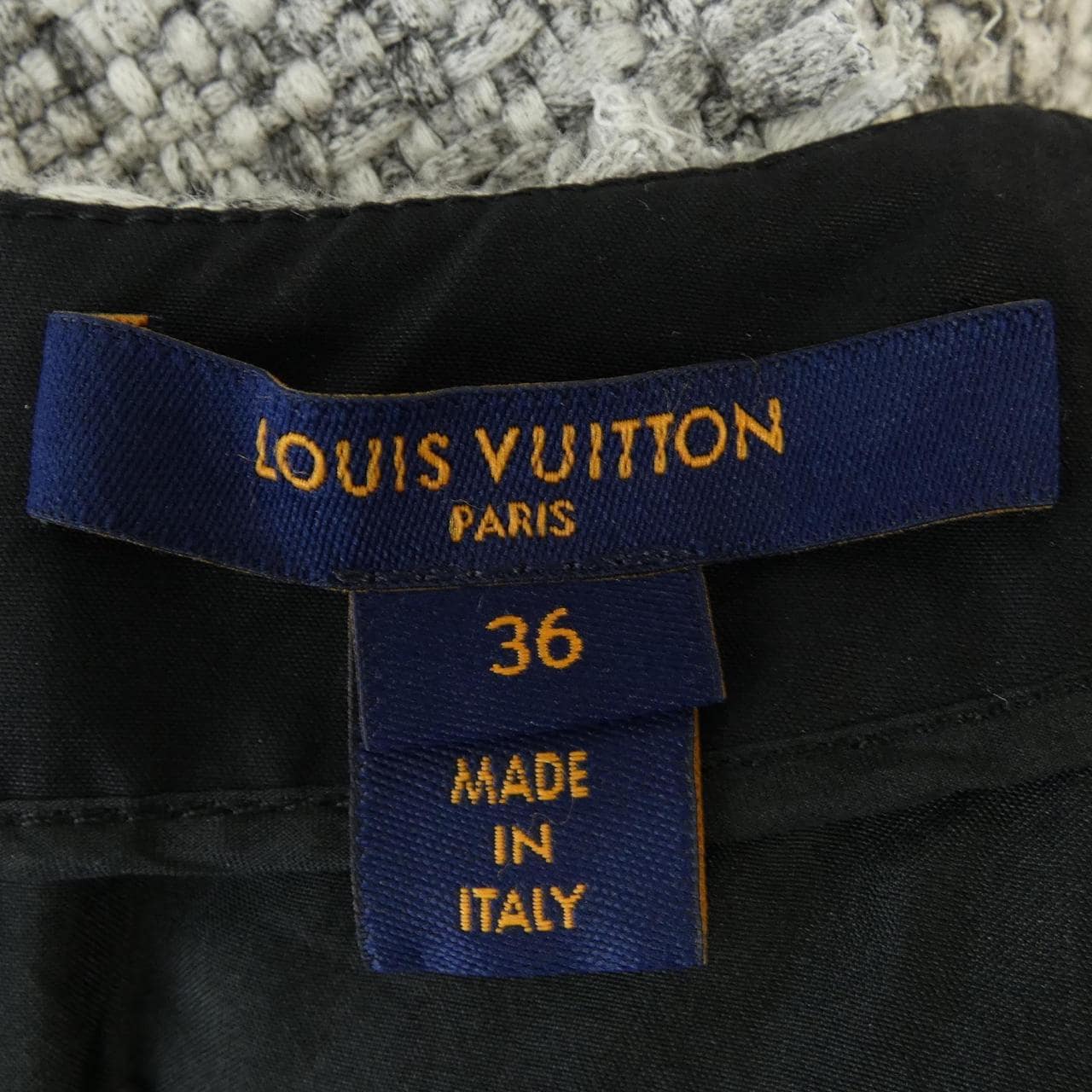 ルイヴィトン LOUIS VUITTON ローツイードスケータードレス FMRO77MR2 ワンピース
