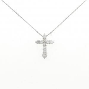 PT900/PT850 クロス ダイヤモンド ネックレス 1.00CT