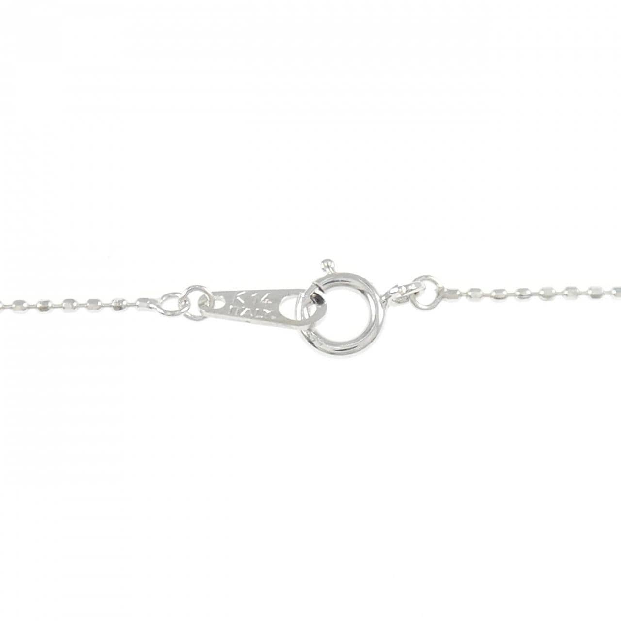 585WG/K14WG バタフライ ダイヤモンド ネックレス