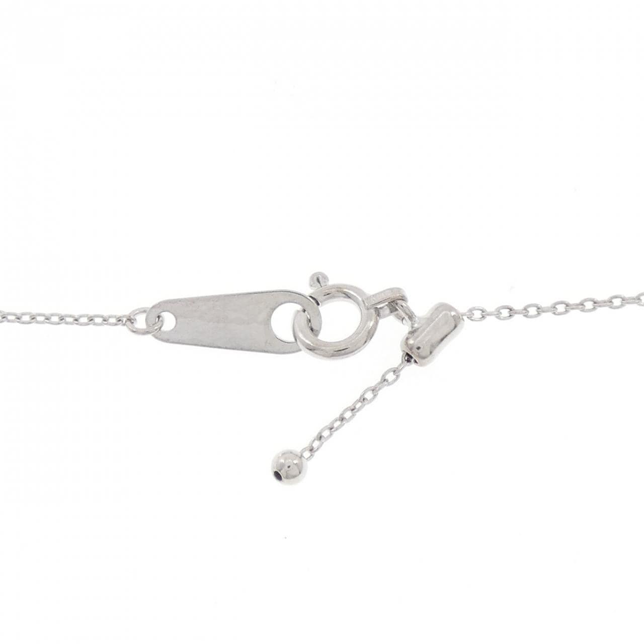 K18WG クロス ダイヤモンド ネックレス 0.57CT