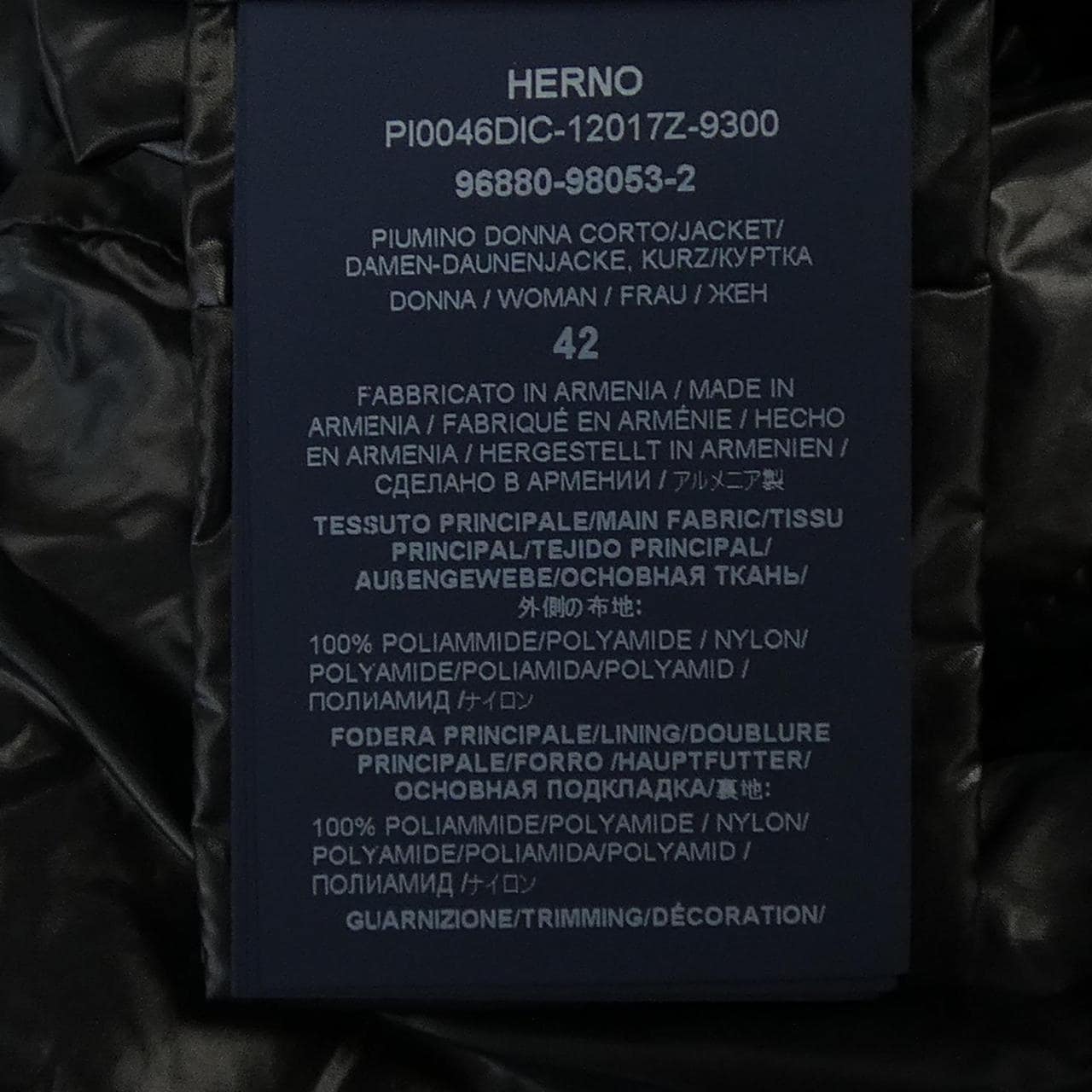 ヘルノ Herno PI0046DIC 12017Z 9300 ダウンジャケット