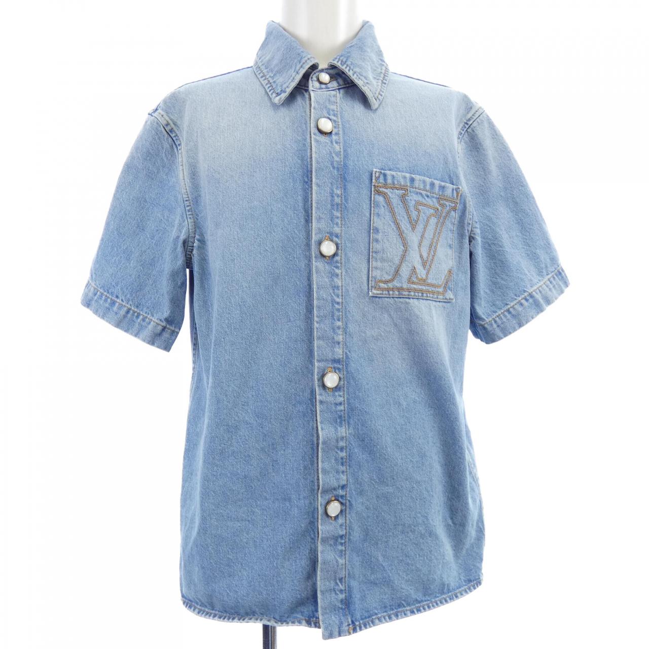ルイヴィトン LOUIS VUITTON ショートスリーブデニムシャツ HSS50WPCL S／Sシャツ