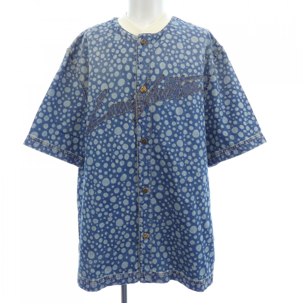 ルイヴィトン LOUIS VUITTON LV×YK インフィニティドットデニムシャツ HOS33WYN4 草間彌生 S/Sシャツ