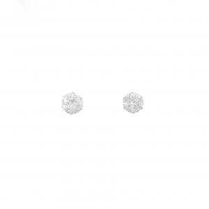 PT900 ソリティア ダイヤモンド ピアス 1.377CT