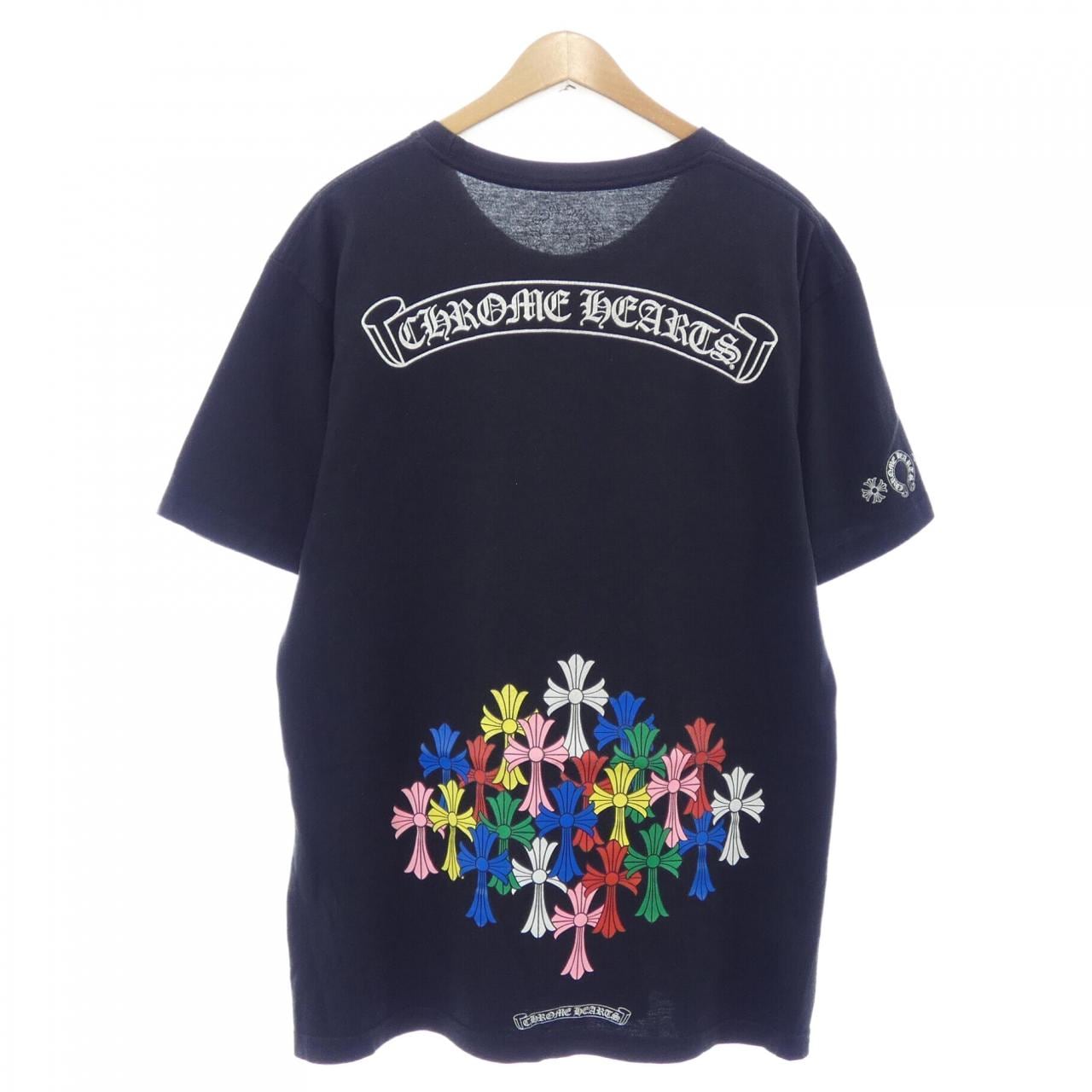 クロムハーツ CHROME HEARTS マルチカラーセメタリークロス CEMETERY CROSS 408129111******983 Tシャツ