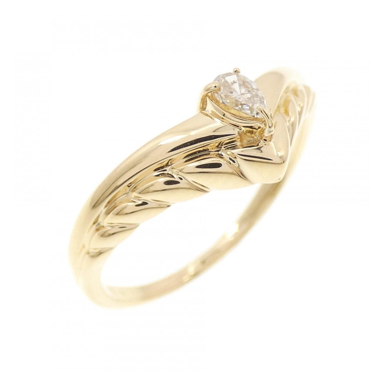 K18YG ダイヤモンド リング 0.08CT