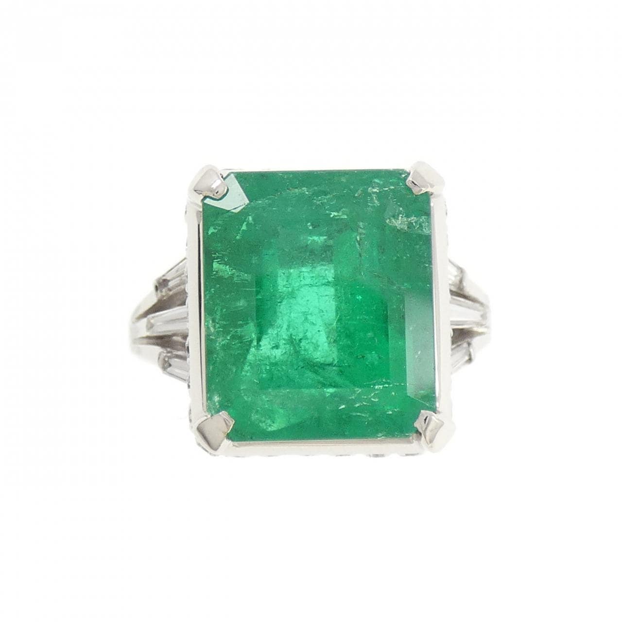 PT900 エメラルド リング 7.59CT コロンビア産