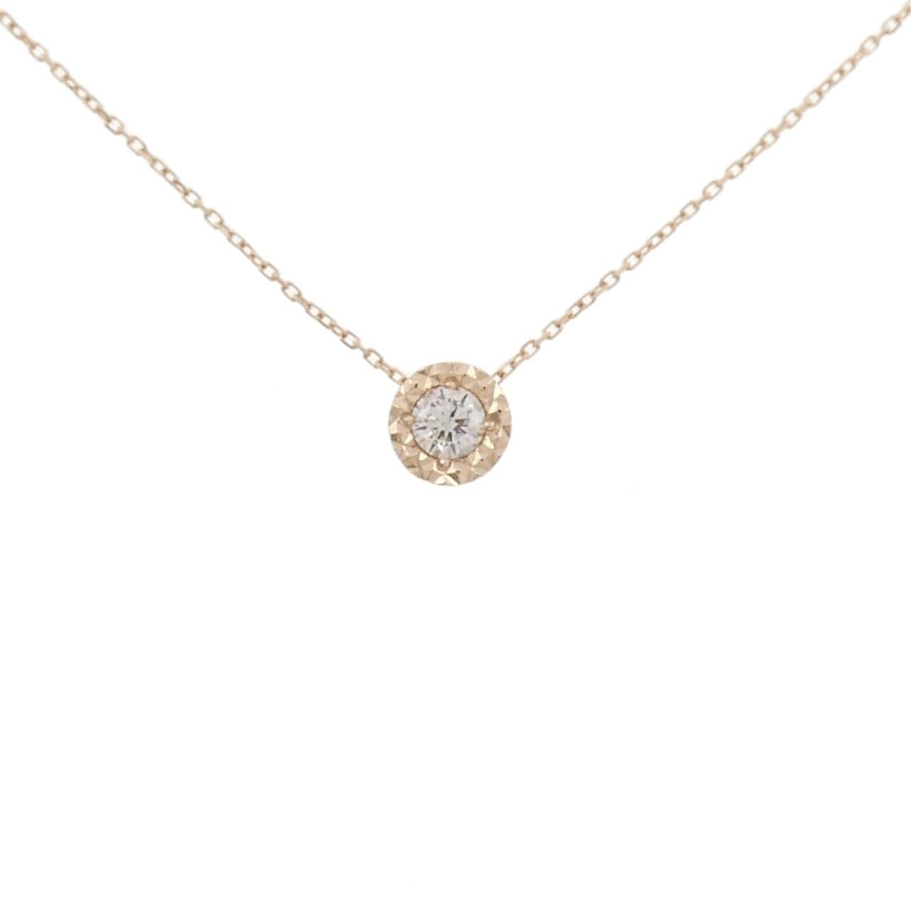 K10PG ダイヤモンド ネックレス 0.08CT