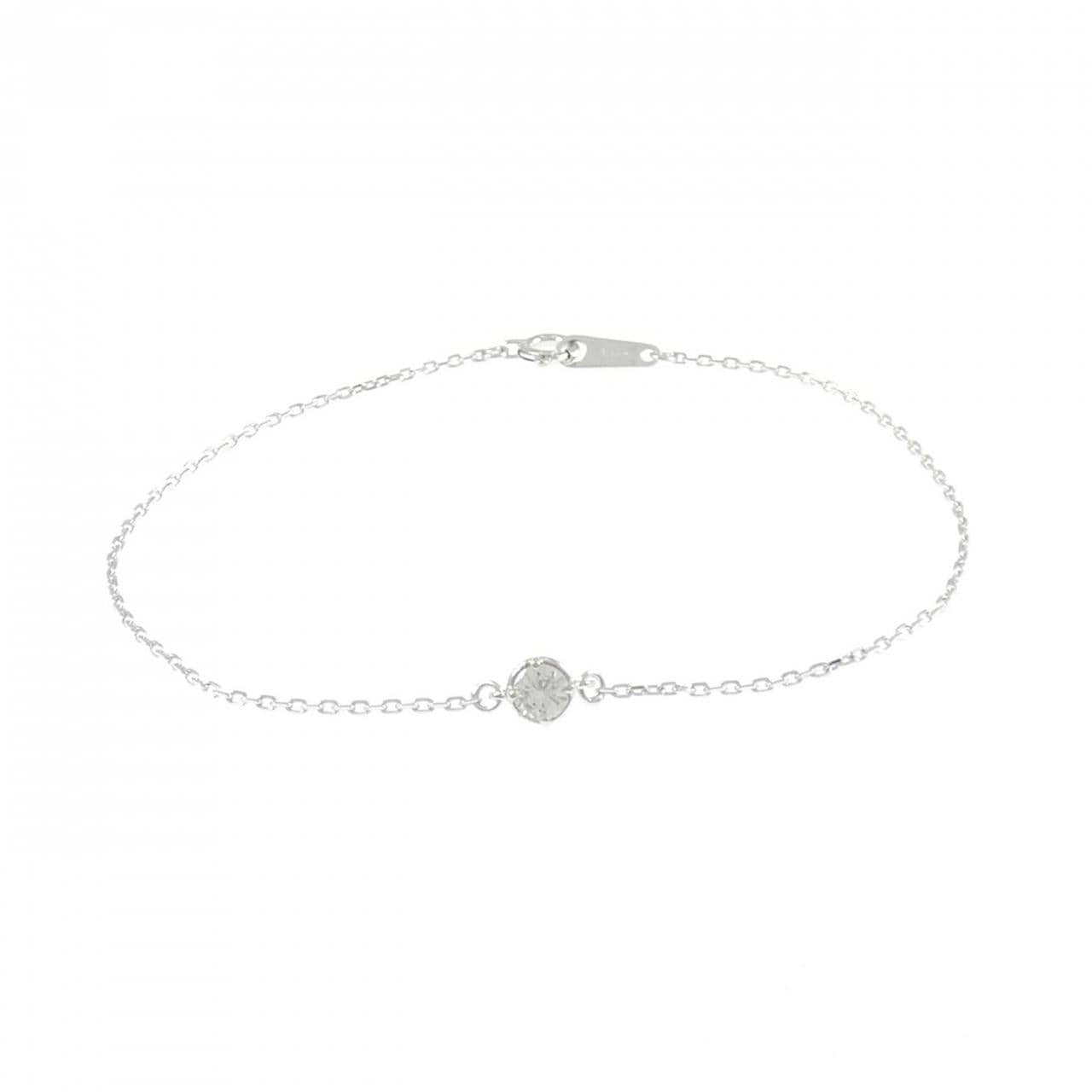 K18WG ダイヤモンド ブレスレット 0.21CT