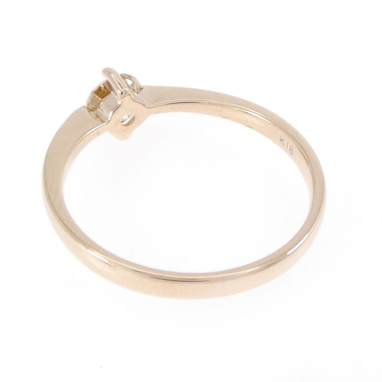 K18PG ダイヤモンド リング 0.40CT