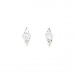 K18WG ダイヤモンド ピアス 0.32CT