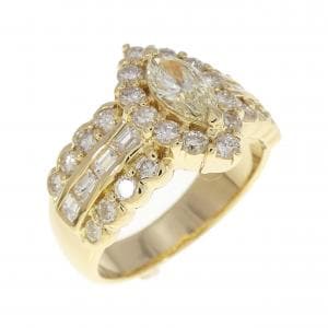 K18YG ダイヤモンド リング 1.57CT