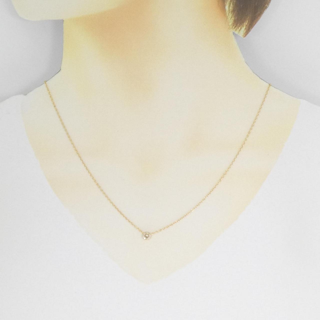 K18YG ダイヤモンド ネックレス 0.08CT