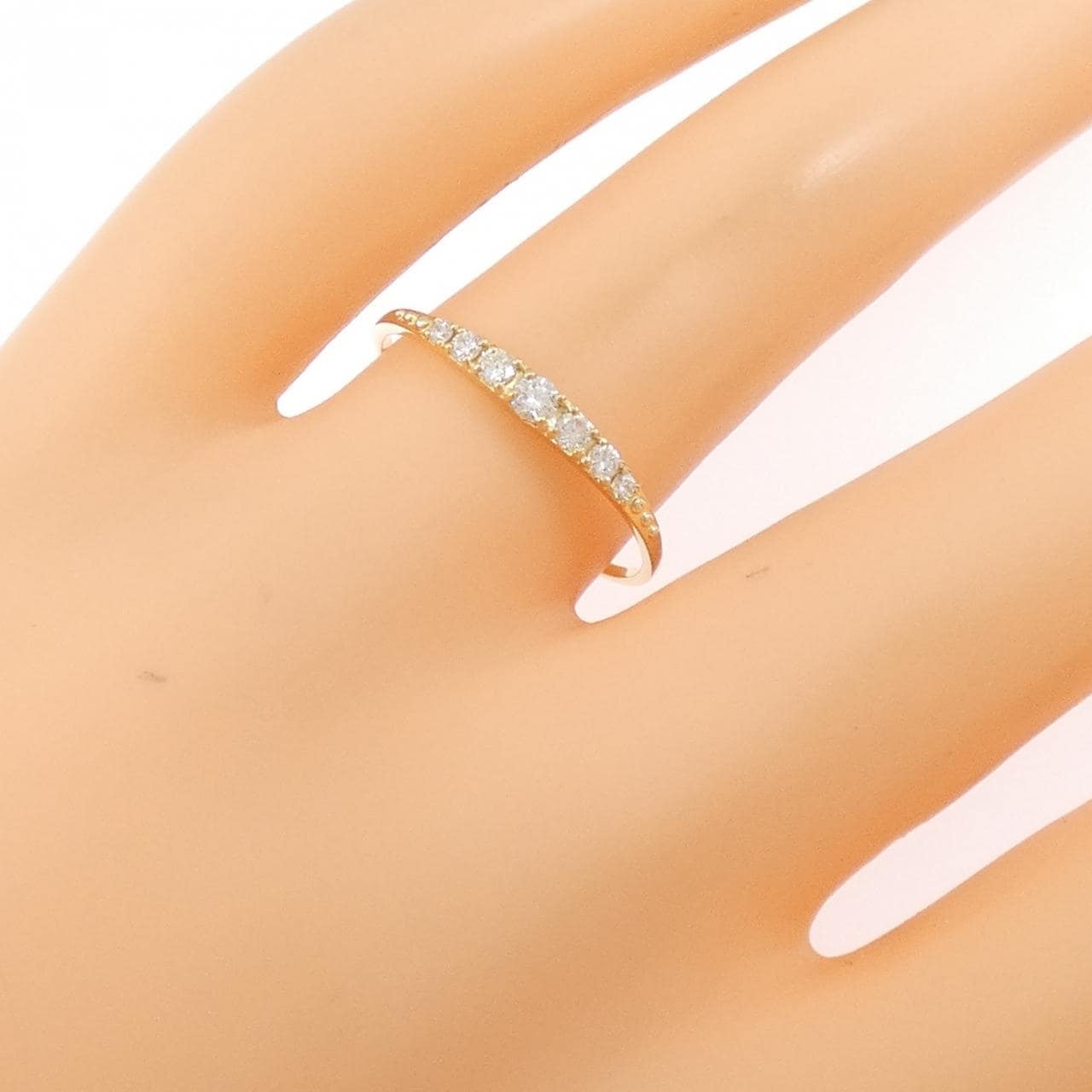 【リメイク】K18YG ダイヤモンド リング 0.15CT