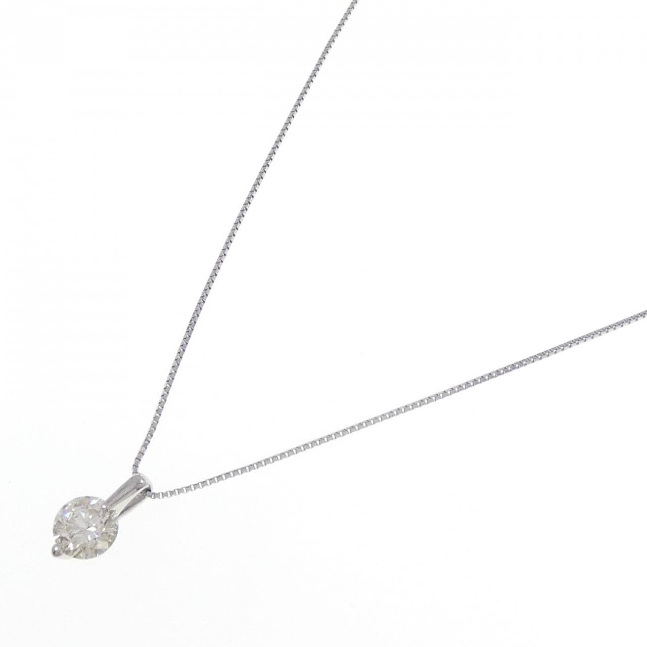 PT950/PT850 ソリティア ダイヤモンド ネックレス 0.576CT