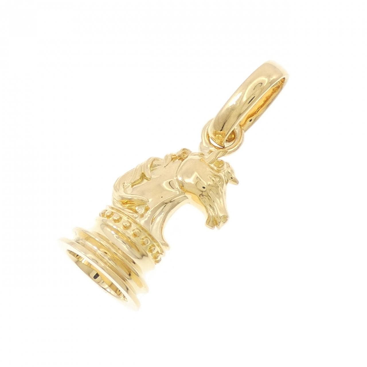 【新品】K18YG ホース ペンダント