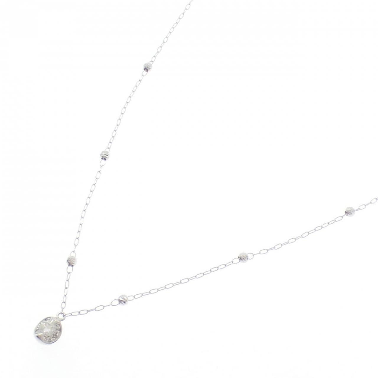 K10WG ダイヤモンド ネックレス 0.10CT