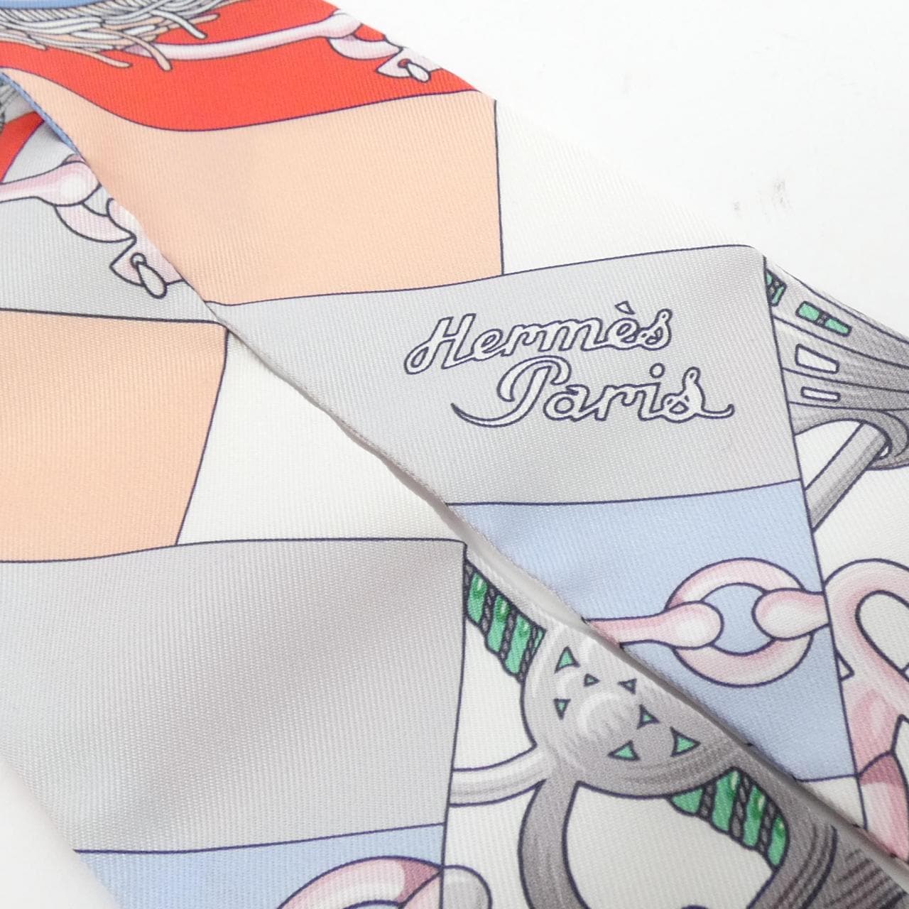 [Unused items] HERMES CLIQUETIS Twilly 061574S Scarf