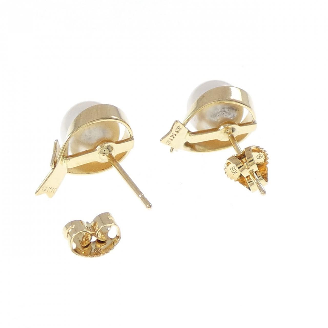 MIKIMOTO Akoya pearl earrings 7.0mm