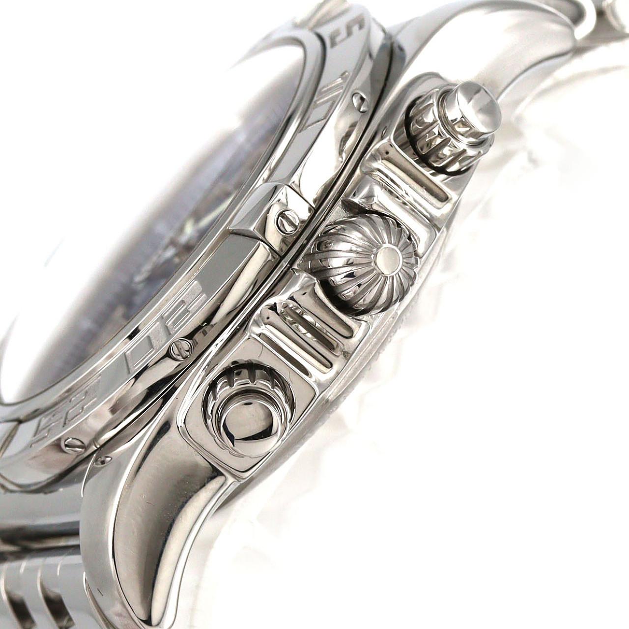 ブライトリング クロノマット44ローマンブラックMOP JAPAN LIMITED AB0111/S011BRMPA SS 自動巻