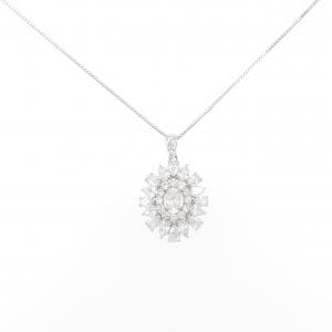 【新品】PT900/PT850 ダイヤモンド ネックレス 1.00CT