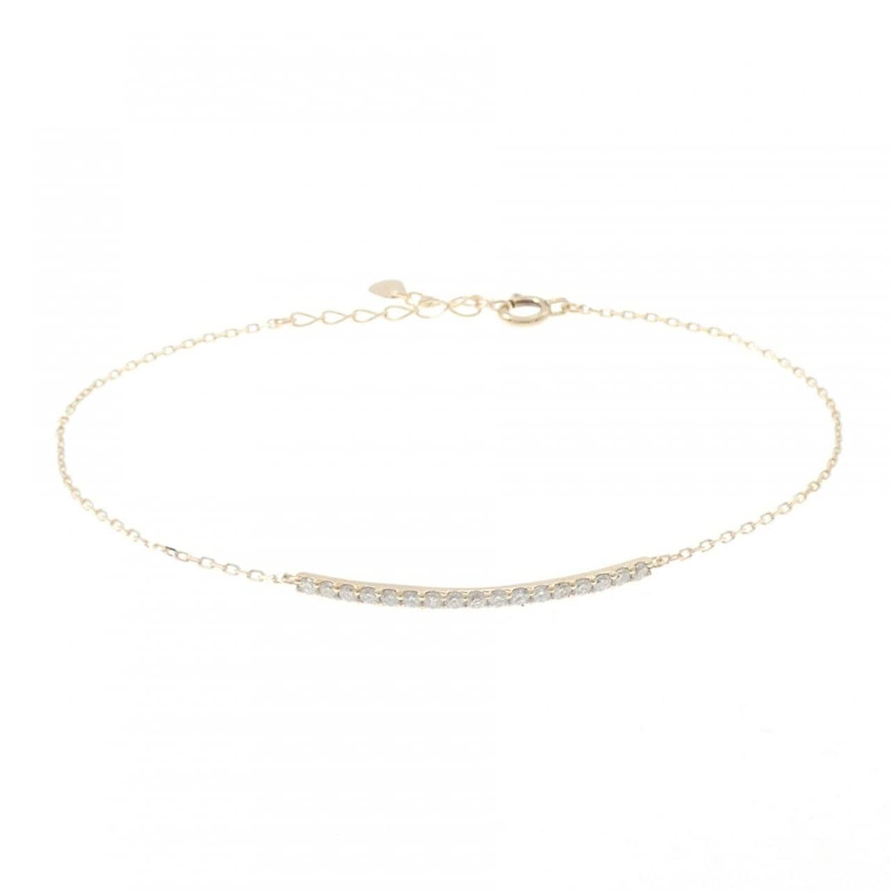 【リメイク】K10YG ダイヤモンド ブレスレット 0.24CT
