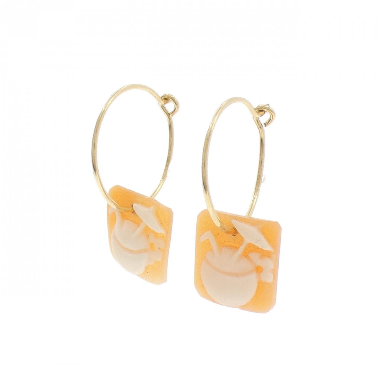 ALIITA贝壳浮雕耳环