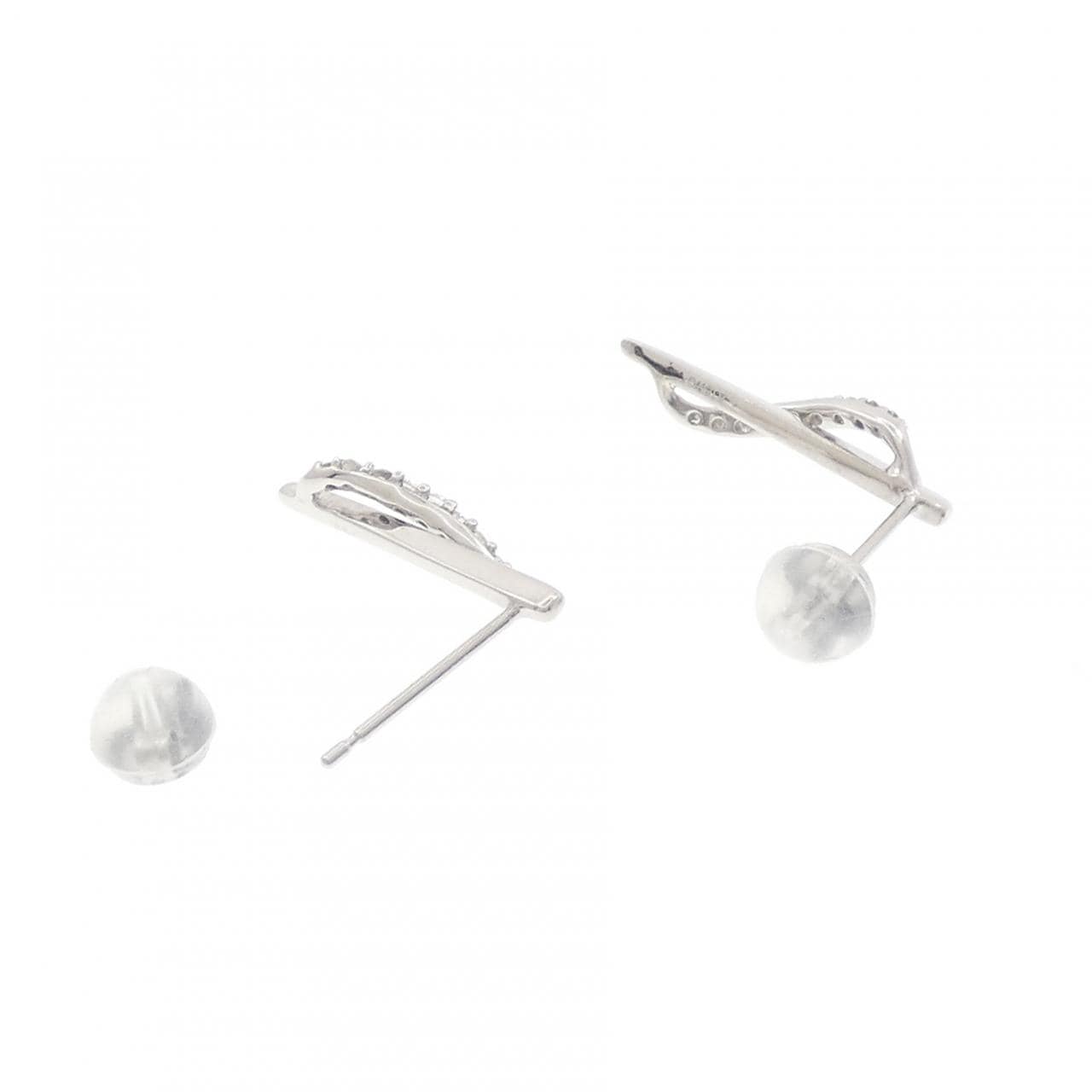 K18WG ダイヤモンド ピアス