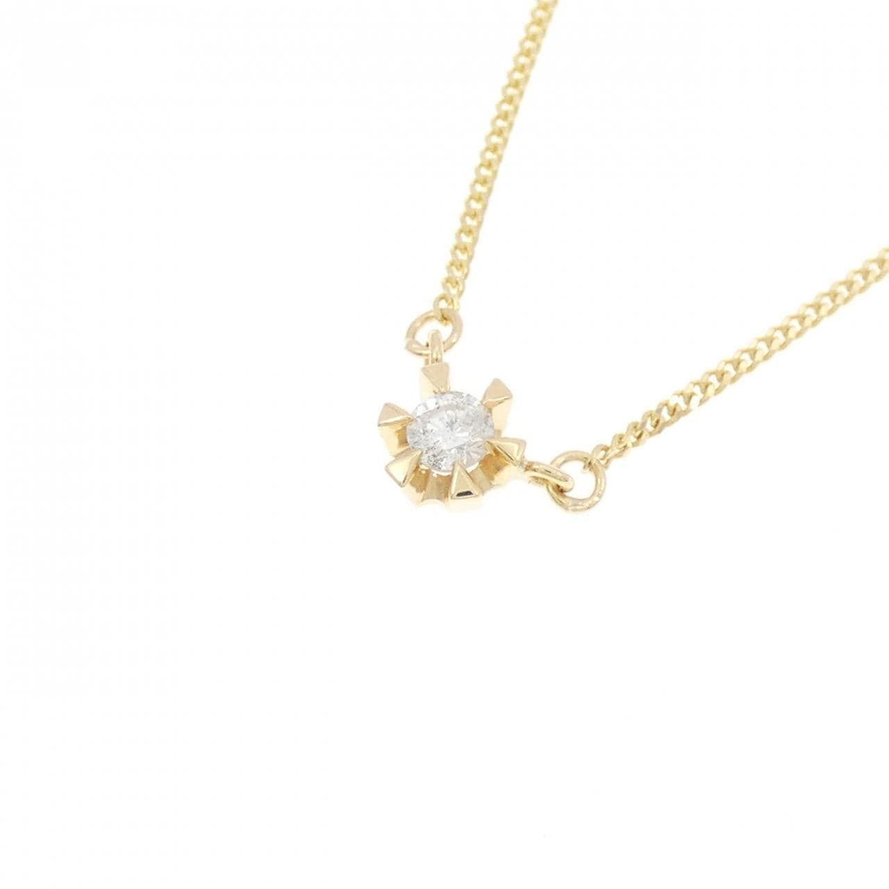 K18YG ダイヤモンド ネックレス 0.10CT