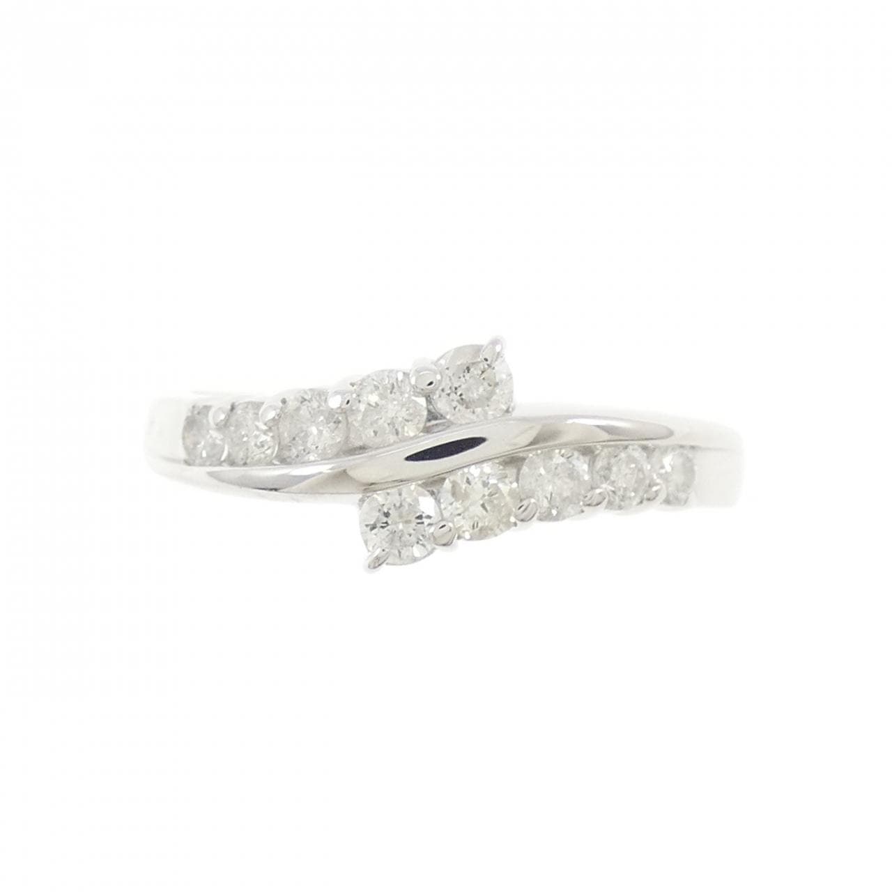 K14WG ダイヤモンド リング 0.50CT
